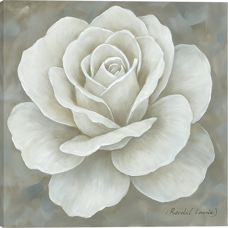 Elegant Bloom II - Wrapped Canvas Print, 20" H x 20" W