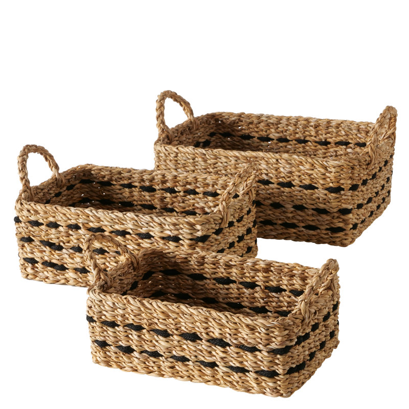 Seagrass And Jute Wicker Baskets
