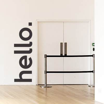 Text & Numbers Non-Wall Damaging Wall Decal