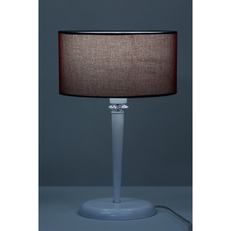 Lampe de table 21,65 po Grassingt, Rouge, Blanc