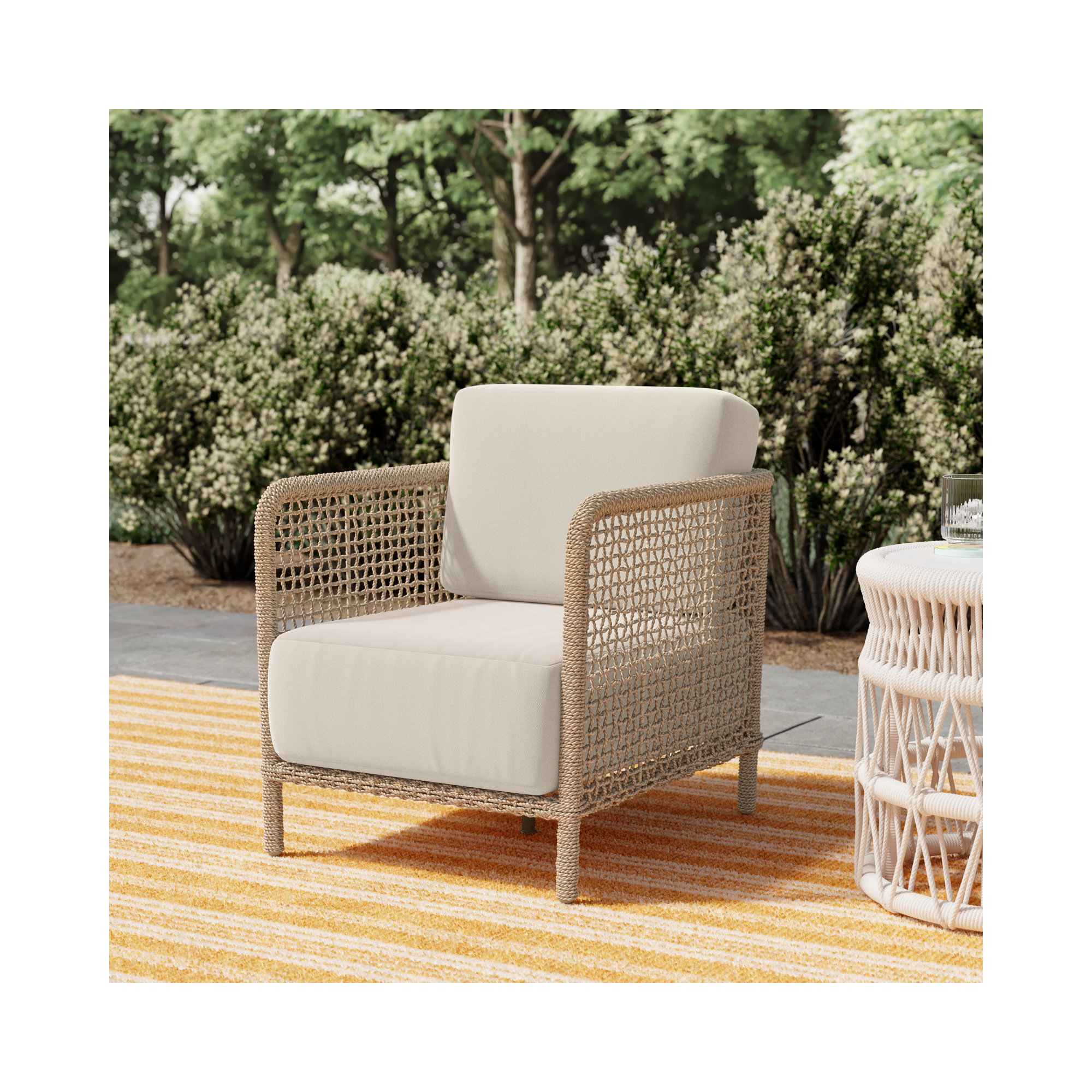 Vivien Outdoor Accent Chair Natural