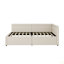 Lit de coin en L de style moderne avec lit simple en lin et deux tiroirs de rangement-1072116623