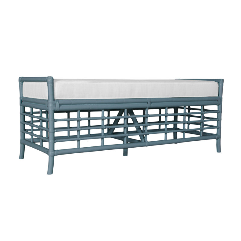 Luna Upholstered Bench, Regatta Blue