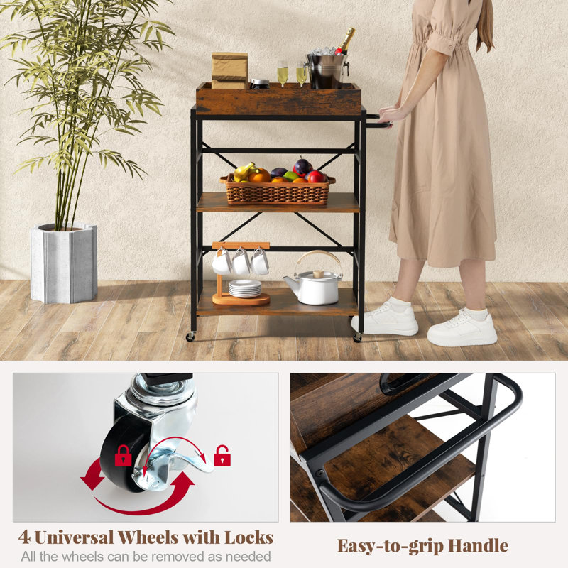 Metal Bar Cart