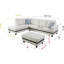 Canapé modulaire en cuir 3 pièces Pondella-1104432385-1103820980