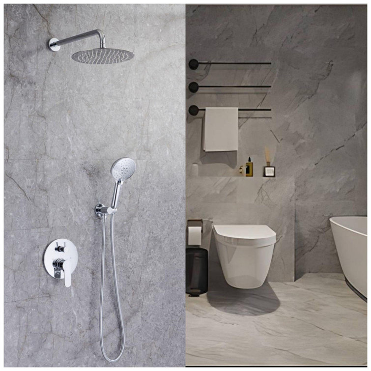 Système de douche complet avec valve brute