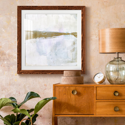 «Gold Ribbon Horizon I», reproduction encadrée de qualité supérieure - prête à être accrochée