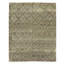 Hand Knotted Area Rug in Dark Gray And Gray