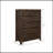 Brown 5-Drawer Chest