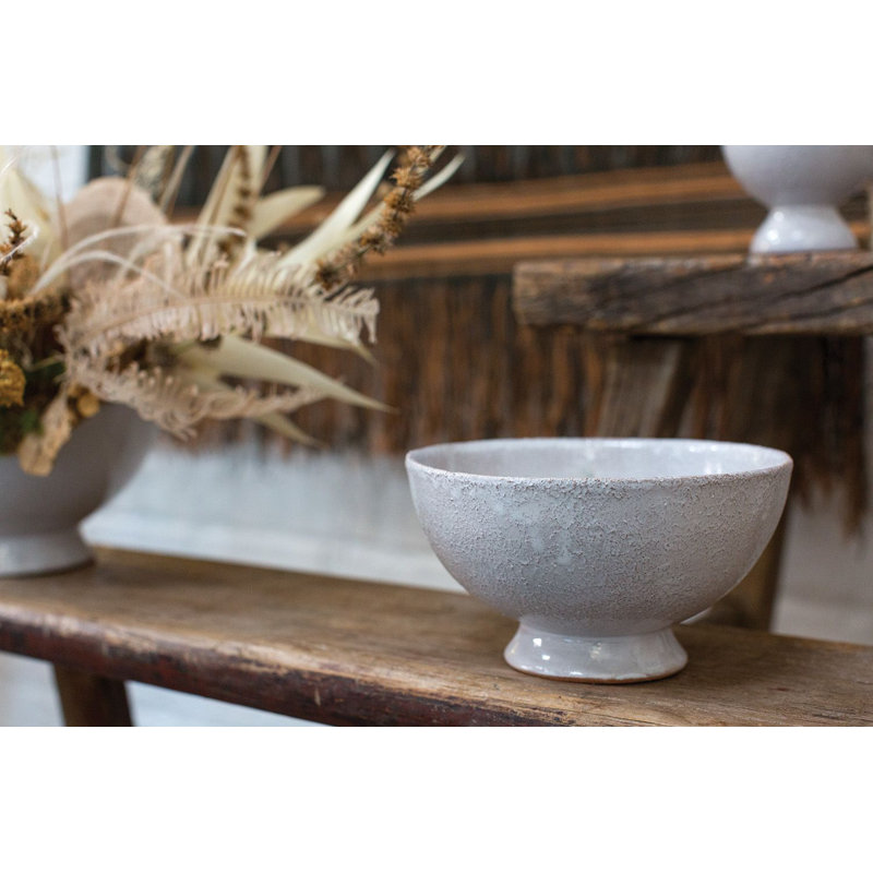Pot à fleurs en céramique Audie, H 3,75 po x l 6,75 po x P 6,75 po