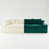 Velours blanc / vert