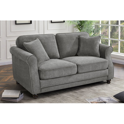 Baldemar 3 Seater Chenille Sofa