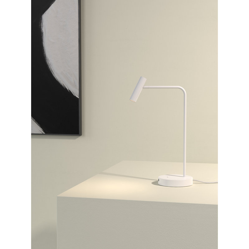 Enna Desk USB C, Matte White