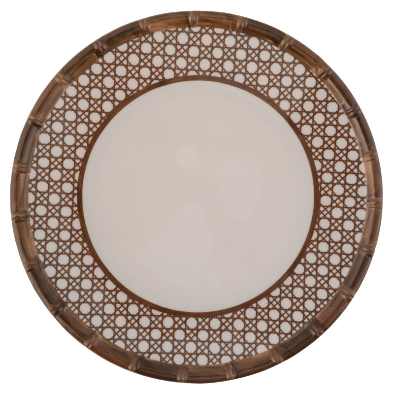 MELAMINE DINNER PLATES S/4 BAMBOO (S25)
