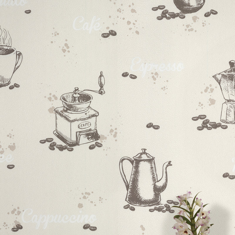Rouleau de papier peint L 33 pi x l 20,5 po Tibay, Beige