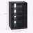 5-Tier Media Stand with Tempered Glass Doors-17110394