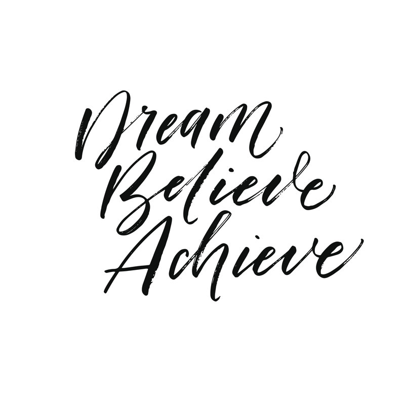 Motivational Quotes - Wrapped Canvas Print, 30cm H x 30cm W