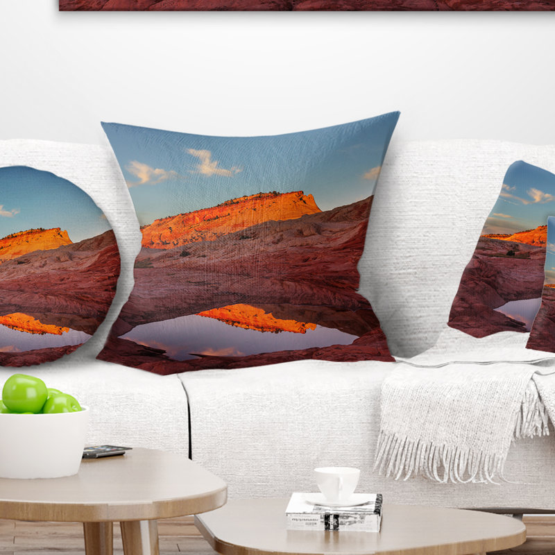 Coussin Vermillion, 16 po x 1 po, Coussin décoratif