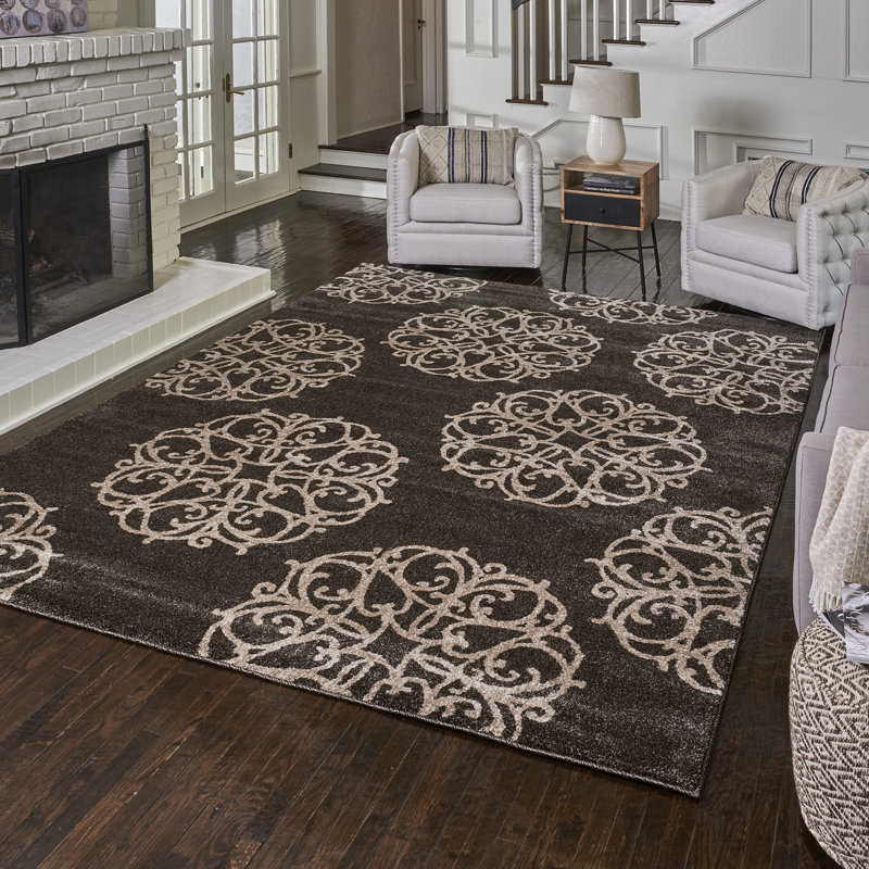Tapis d'intérieur transitionnel ArtDeco La Scala Pavia, Rectangle 8 pi 9 po x 13 pi 1 po