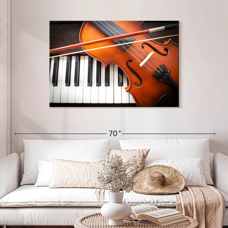 Abarca Violin And Piano Instruments, 30" H x 45" W