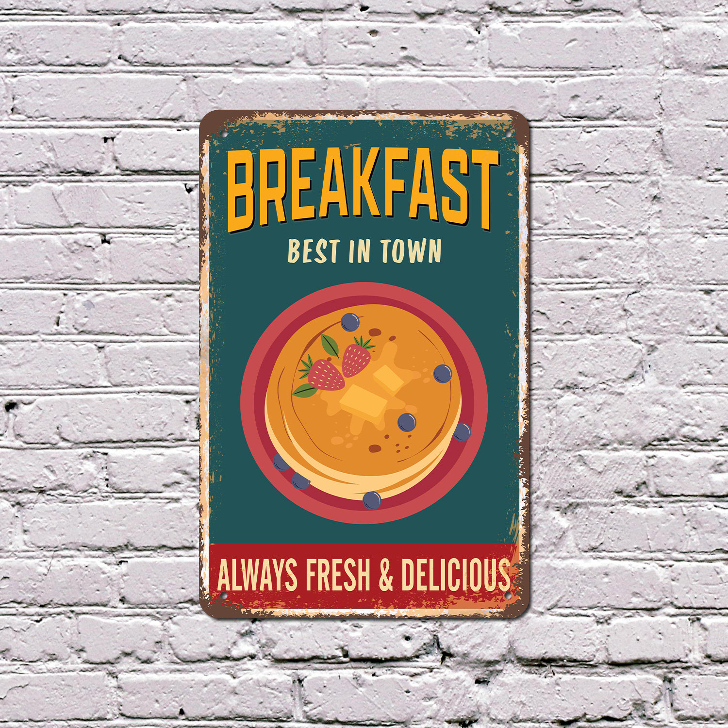 Breakfast Included. Sign SignMission Breakfast 10 Inch x 14 Inch Plastic Sign | Wayfair
