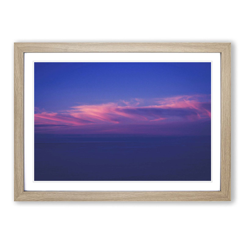 Light Clouds - Picture Frame Photograph Print, Oak Framed, 36cm H x 48cm W x 2cm D