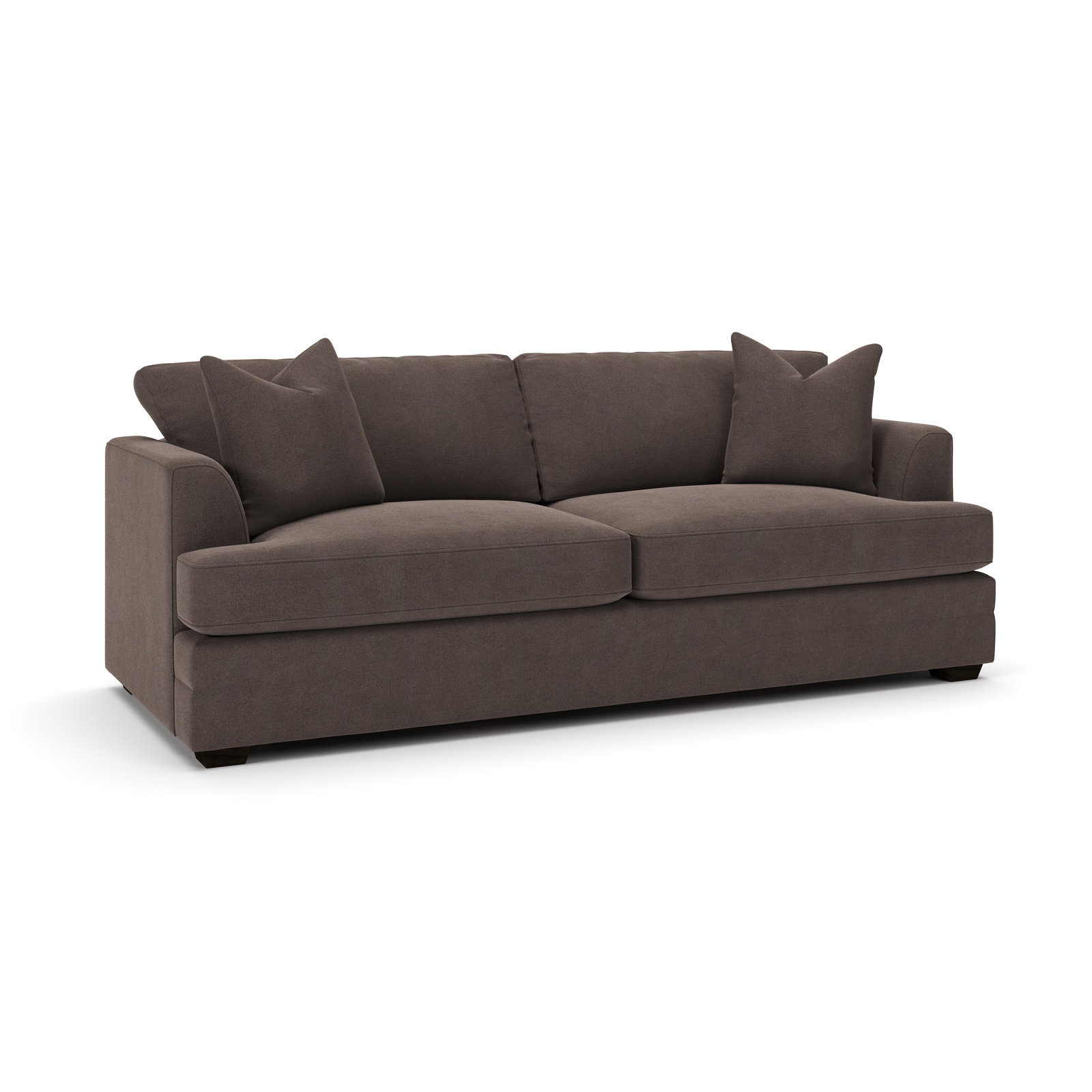 Edan 92" Cotton Sofa Bed, Bella Ash Performance Velvet
