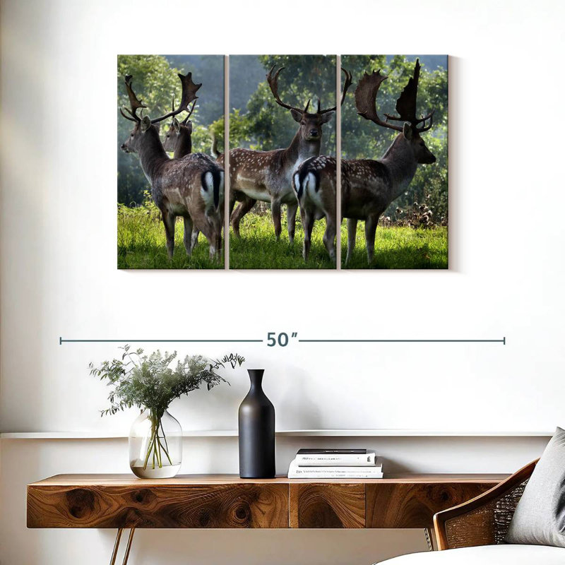 Brampt Deer Alliance, 24" H x 38" W
