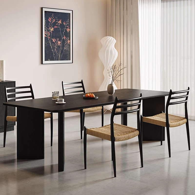 1 table four chairs 5 - Piece Dining Set , 29.52"H x 62.99"L x 27.55"W