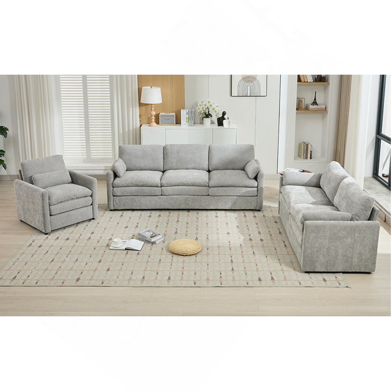 Canapé rembourré surdimensionné Comfy Cloud Canapé, Gris clair