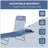 Tuthill Outdoor Metal Chaise Lounge , Cushion Included