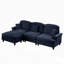 Élégant canapé Mid-Century 3 places avec 1 repose-pieds-1696140874
