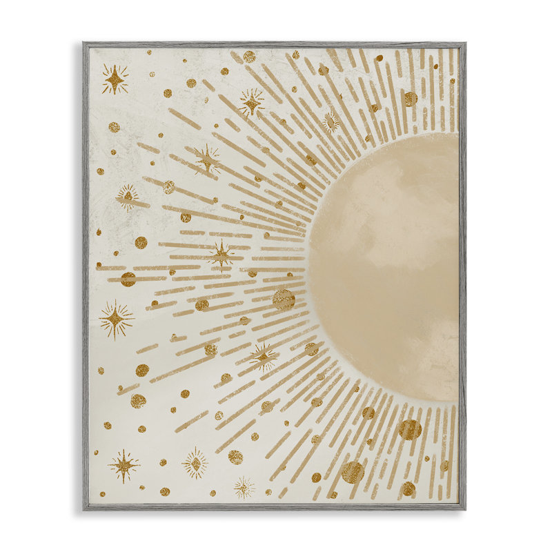 «Starry Sun Rays», art de la giclée encadrée par Elizabeth Medley, Estampe numérique Farmhouse, H 14 po x l 11 po