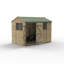 Beckwood 7 ft. 4 in. W x 9 ft. 10 in. D Solid Wood Apex Garden Shed