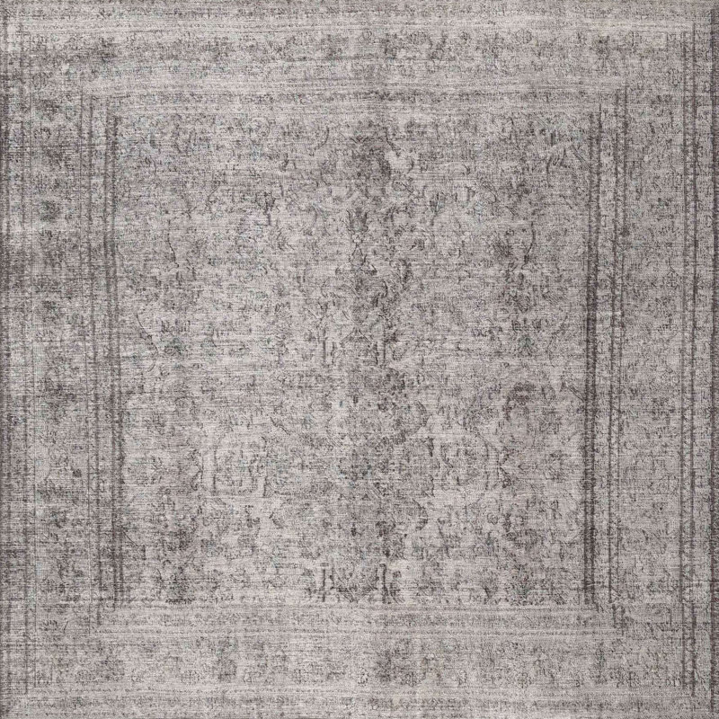 Tapis gris, Carré 3 pi