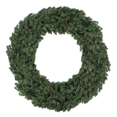 Couronne de Noël artificielle en pin de taille commerciale, 8 pi, non éclairée
