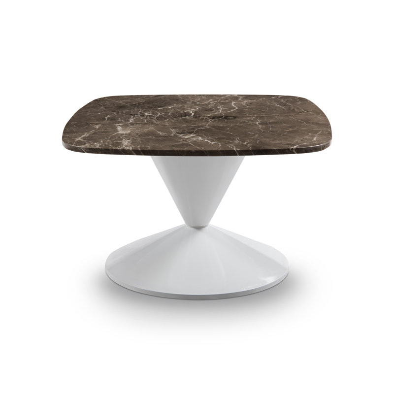 Mensa Pedestal Coffee Table, White