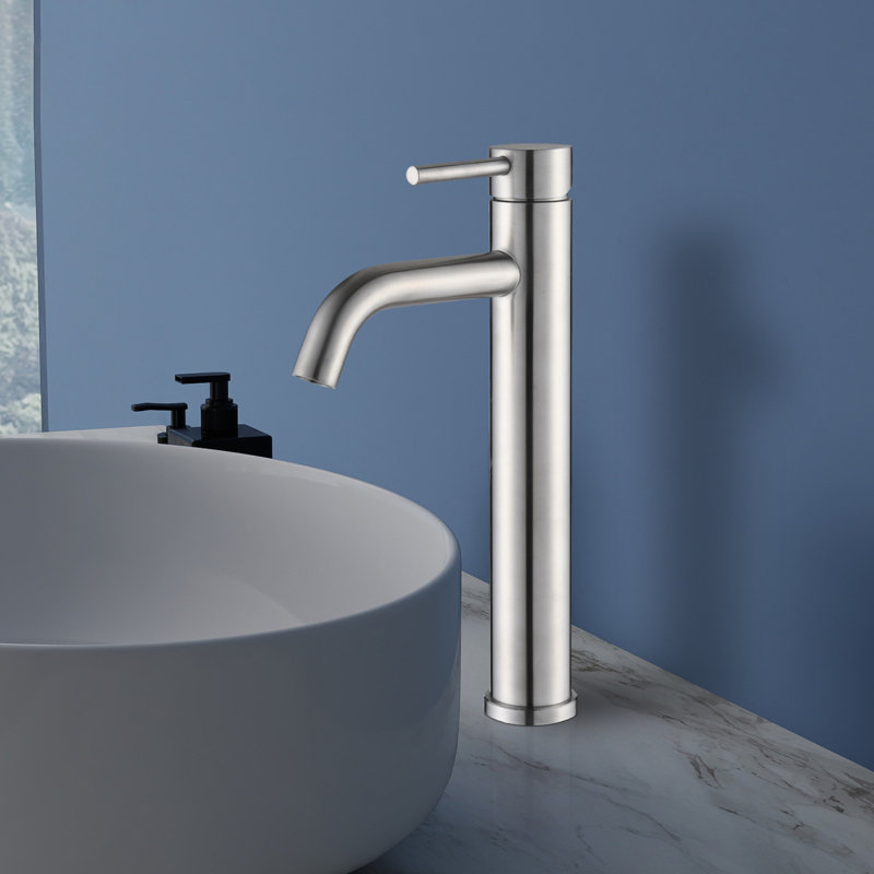 Topcraft Single Handle Bathroom Faucet, Brushed Nickel
