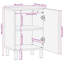 Shelbie Solid Wood Freestanding Bathroom Cabinet