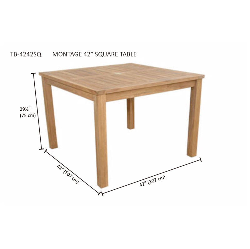 MONTAGE 42" SQUARE TABLE