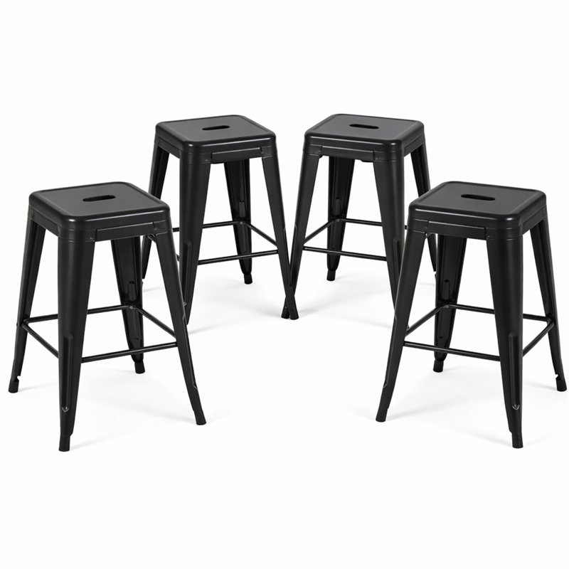 Tabouret à hauteur de comptoir 24 po, Noir, Tabouret de comptoir (siège d'une hauteur de 24 p