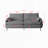 Landen 3-Seater Cloud Sofa with Storage Arm & Pillows-1295686068