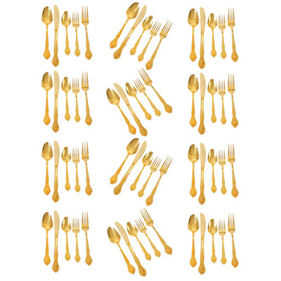 Couverts et couverts Rogers Gold Plaqué, service pour huit