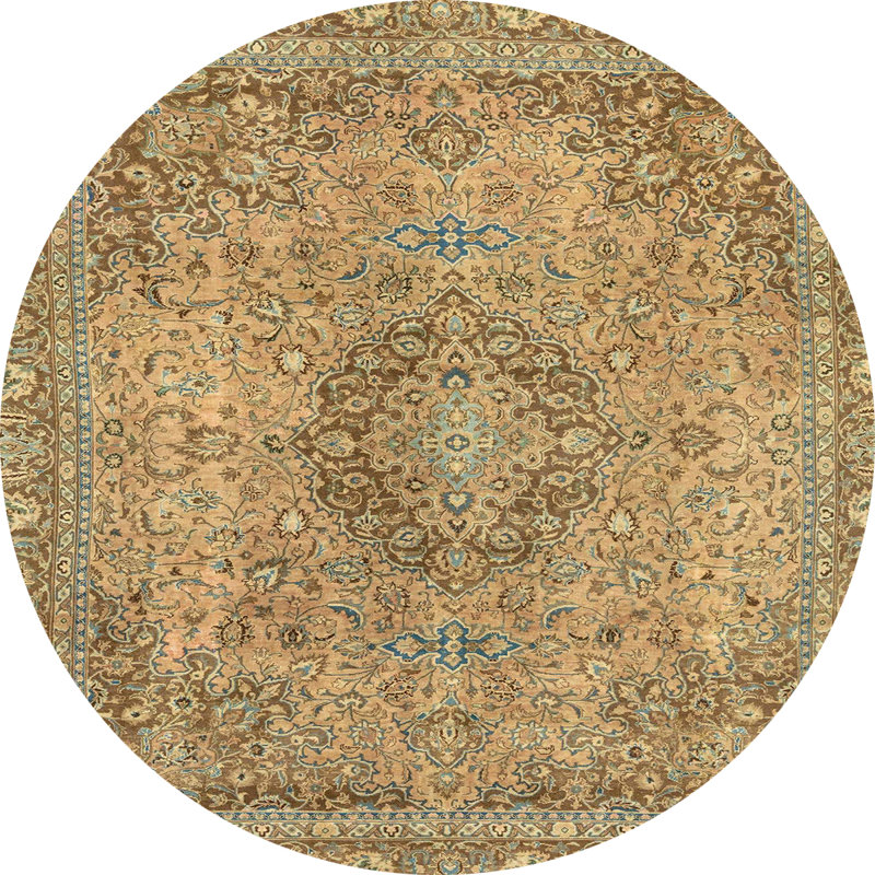 Abstract Indoor Rug, Round 3'