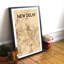 New Delhi City Map - No Frame Print-736573256
