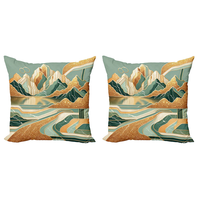 sd1071_Ambesonne, housse de coussin Boho Mid Century Modern, H 18 po x l 18 po