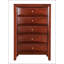 Commode Marilla G1550-CH, élégante et fonctionnelle avec façades de tiroirs biseautés en résine moulée et placages en bois véritable pour les chambres à coucher modernes.-555652045