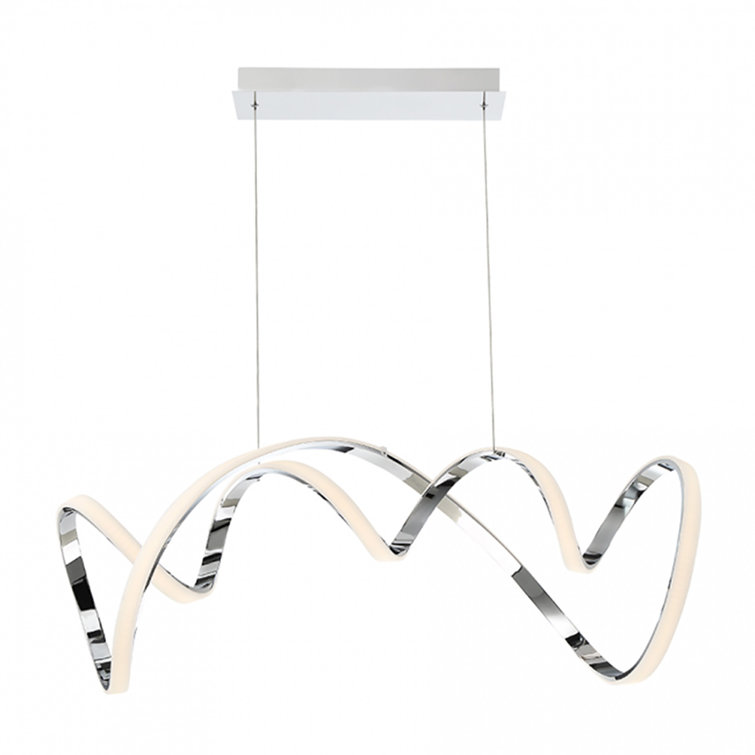 Cissna 1 - Light Chrome LED Unique/Statement Pendant