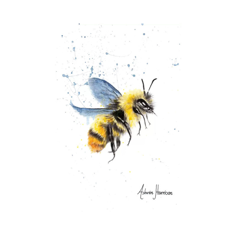 «Sun Bee» par Ashvin Harrison - impression, H 40 po x l 26 po x P 1,5 po, Toile tendue, Aucun mat