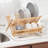 iDesign Formbu Bamboo Folding Collapsible Dish Drying Rack - 16.54" x 12.99" x 10.63"